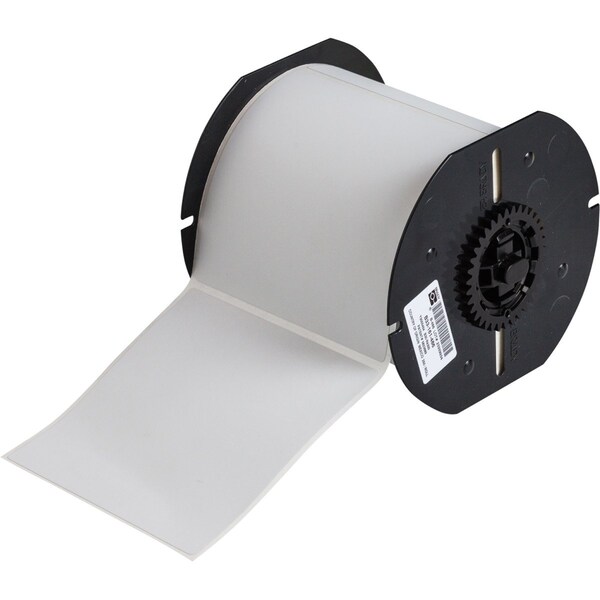 B33 Series Metallized Polyester Permanent Labels 4in H x 4in W LGT GR 250/RL